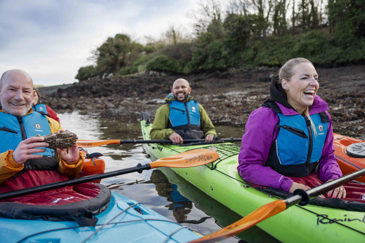 Tourists Kayaking